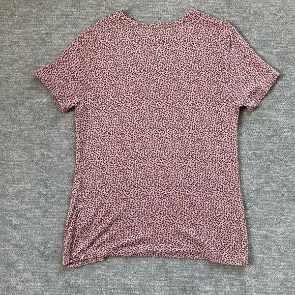 Nine West Soft Spun Hearts Pink Top Size Medium - Picture 5 of 6